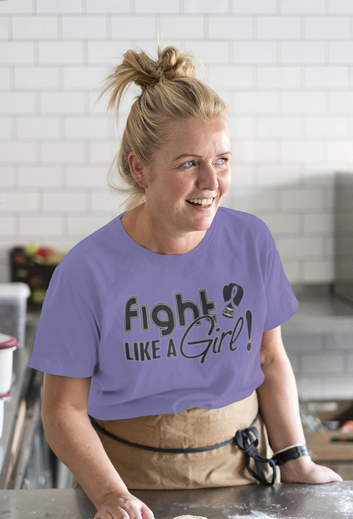 "Fight Like a Girl Signature" Unisex T-Shirt - Violet