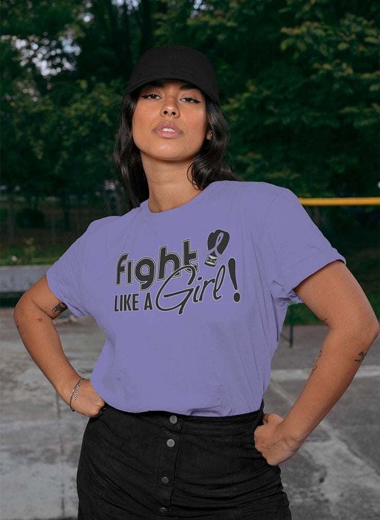 "Fight Like a Girl Signature" Unisex T-Shirt - Violet