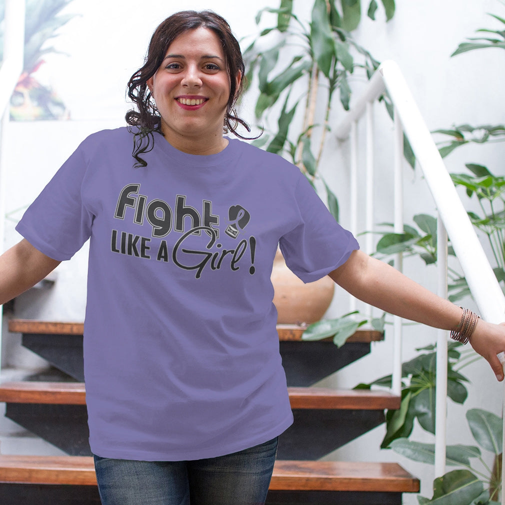 "Fight Like a Girl Signature" Unisex T-Shirt - Violet