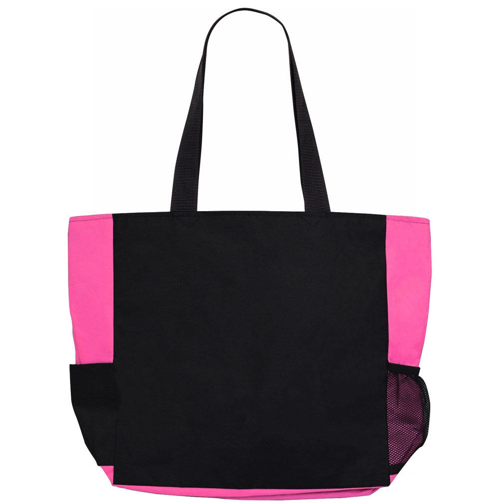 "Messed With The Wrong Chick" Dakota Tote Bag - Hot Pink