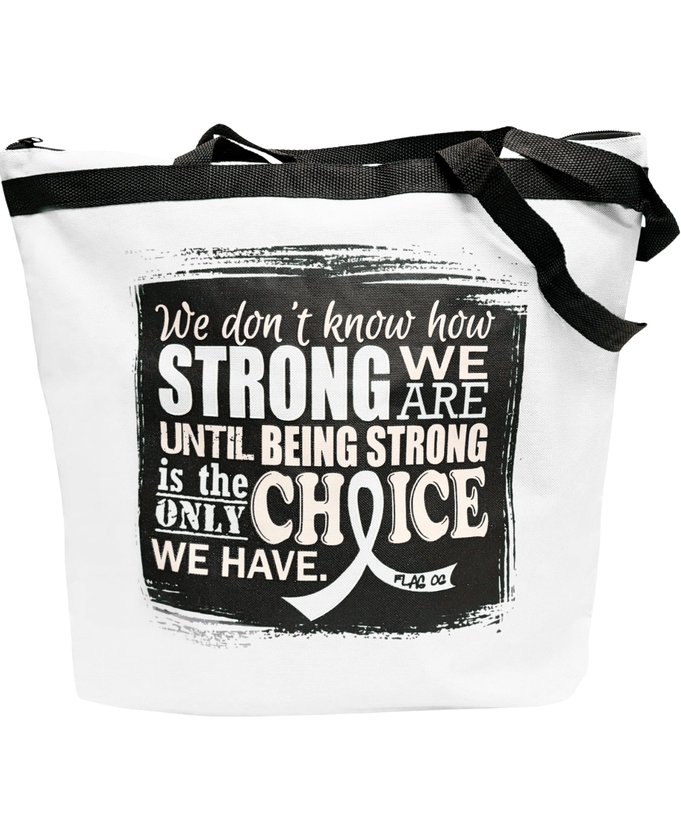 How Strong We Are Darcey Tote Bag - White