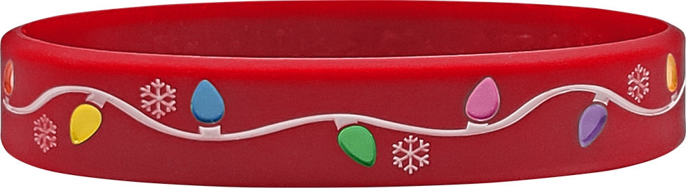 "All I Want for Christmas" Silicone Wristband - Red (Wristbands)