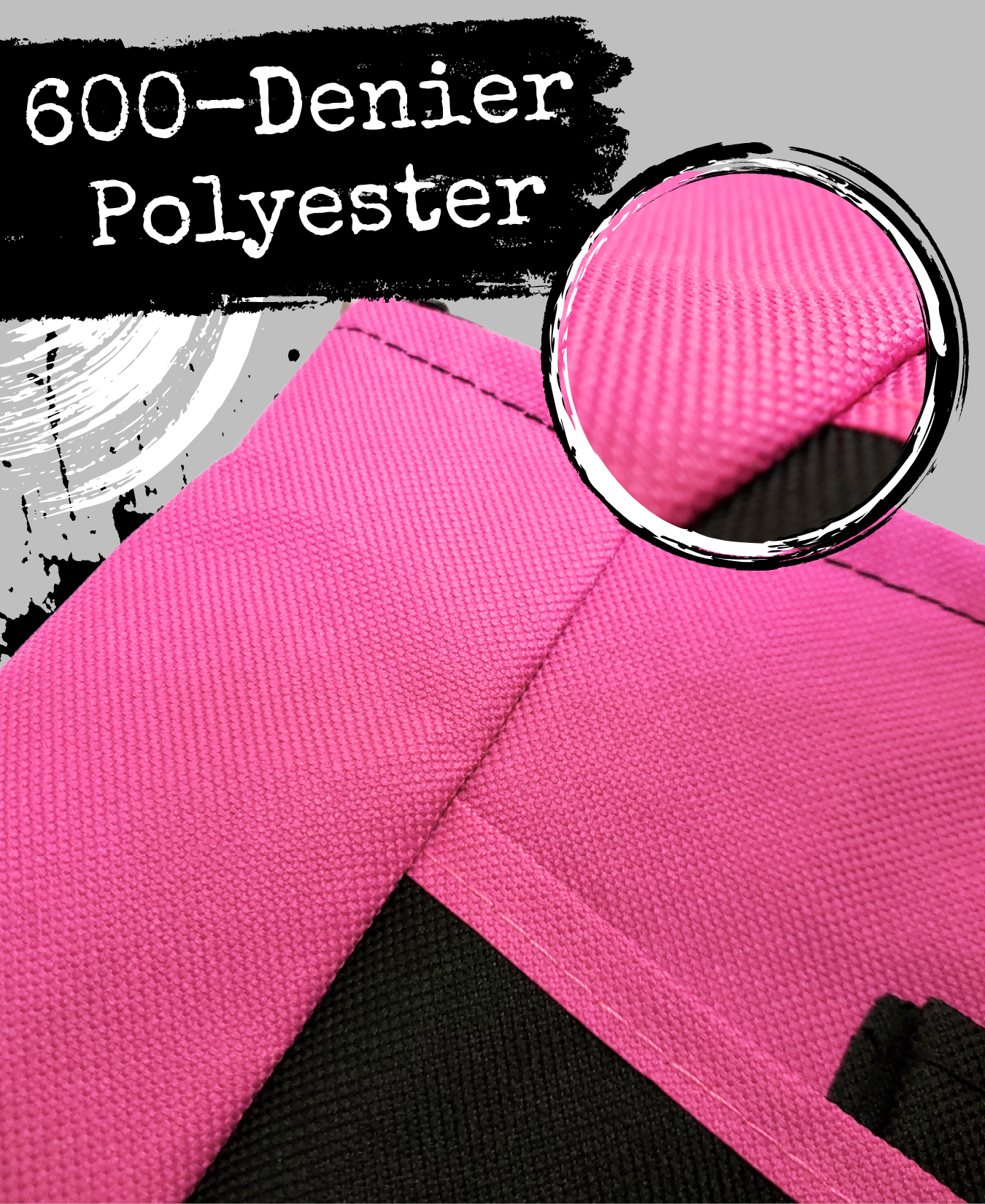 Wrong Chick Dakota Tote Bag - Black w/ Hot Pink