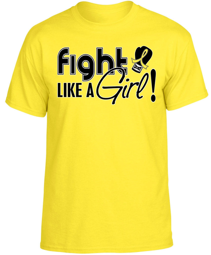 "Fight Like a Girl Signature" Unisex T-Shirt - Yellow