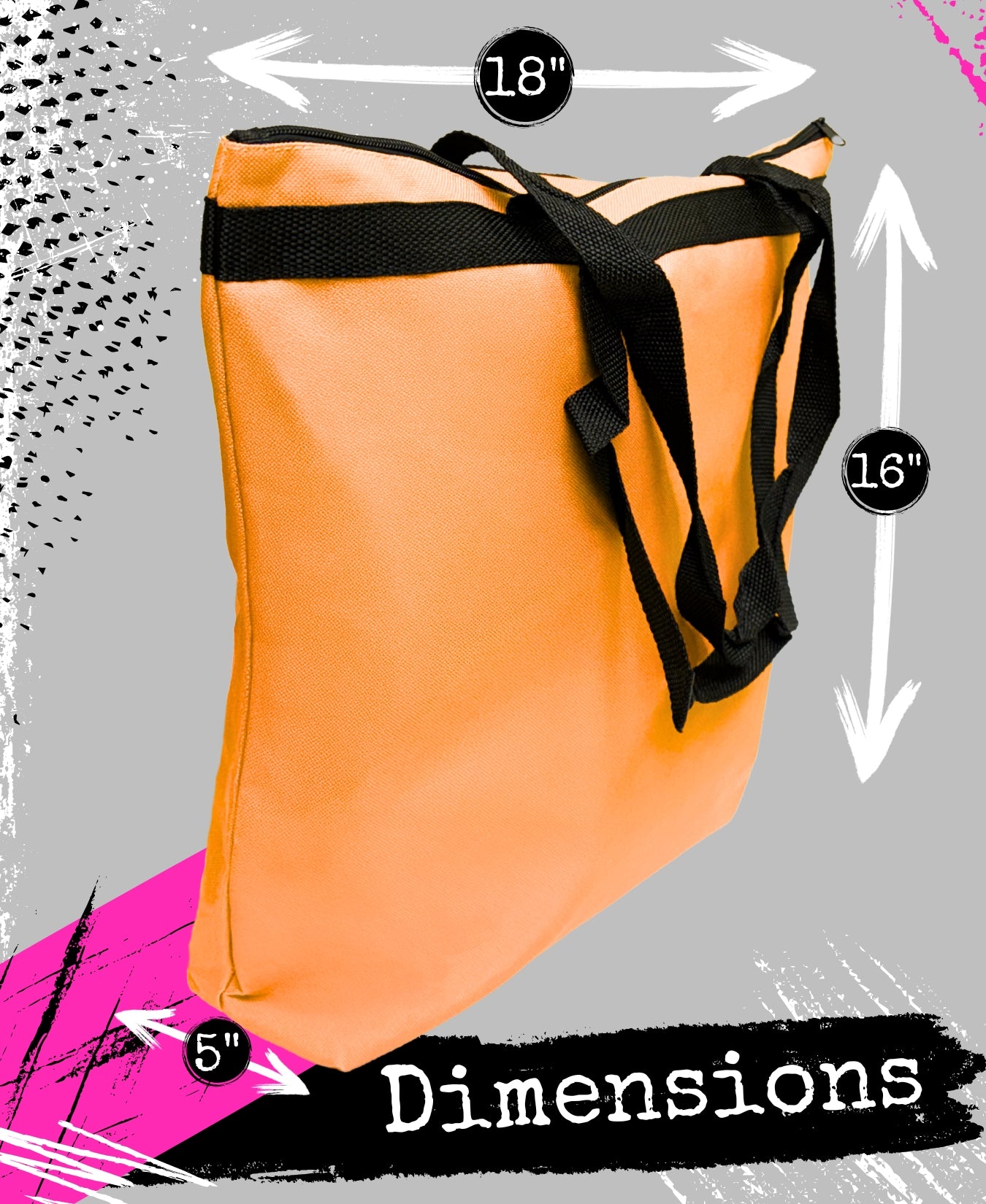 How Strong We Are Darcey Tote Bag - Orange