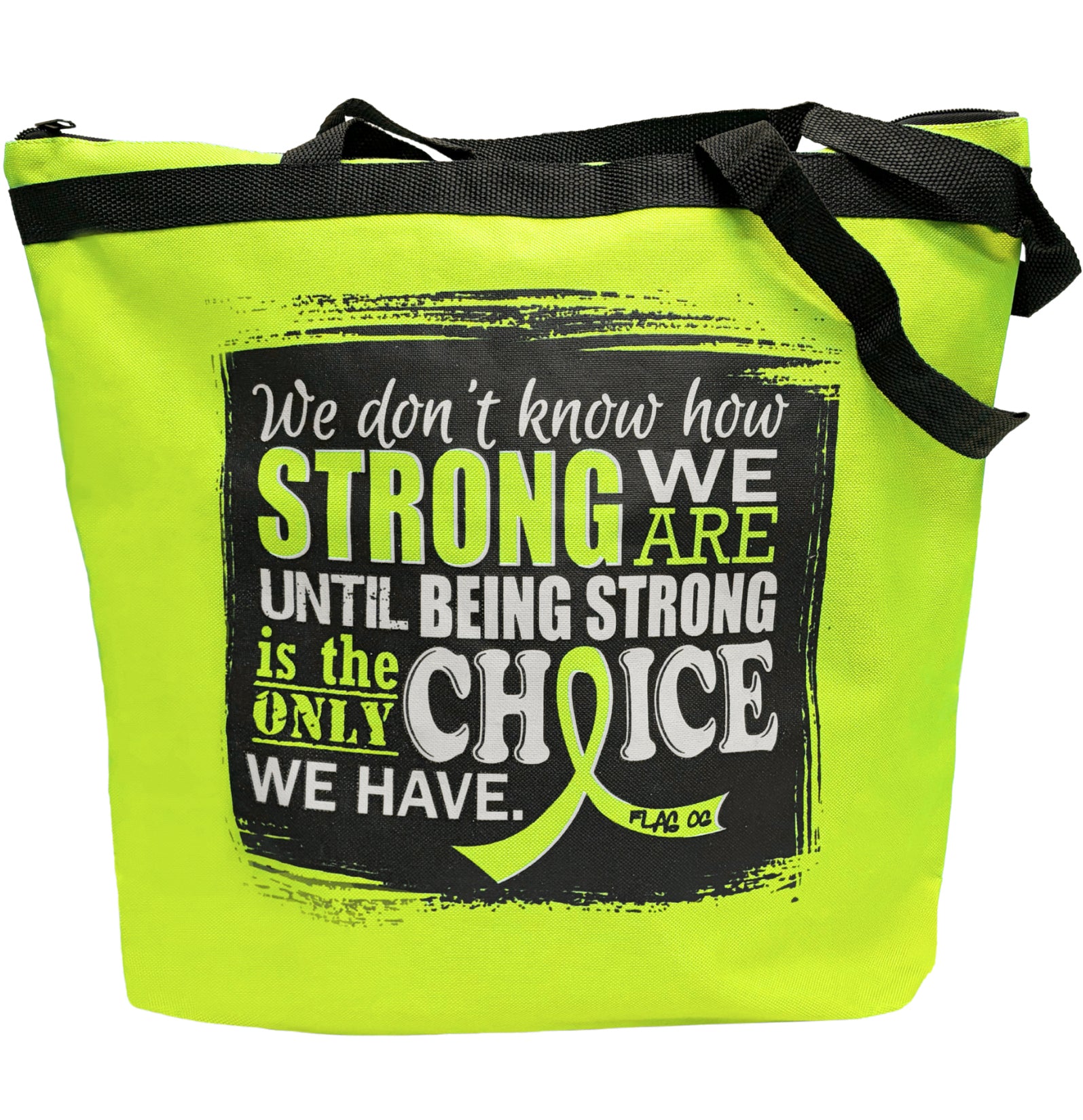 How Strong We Are Darcey Tote Bag - Lime Green