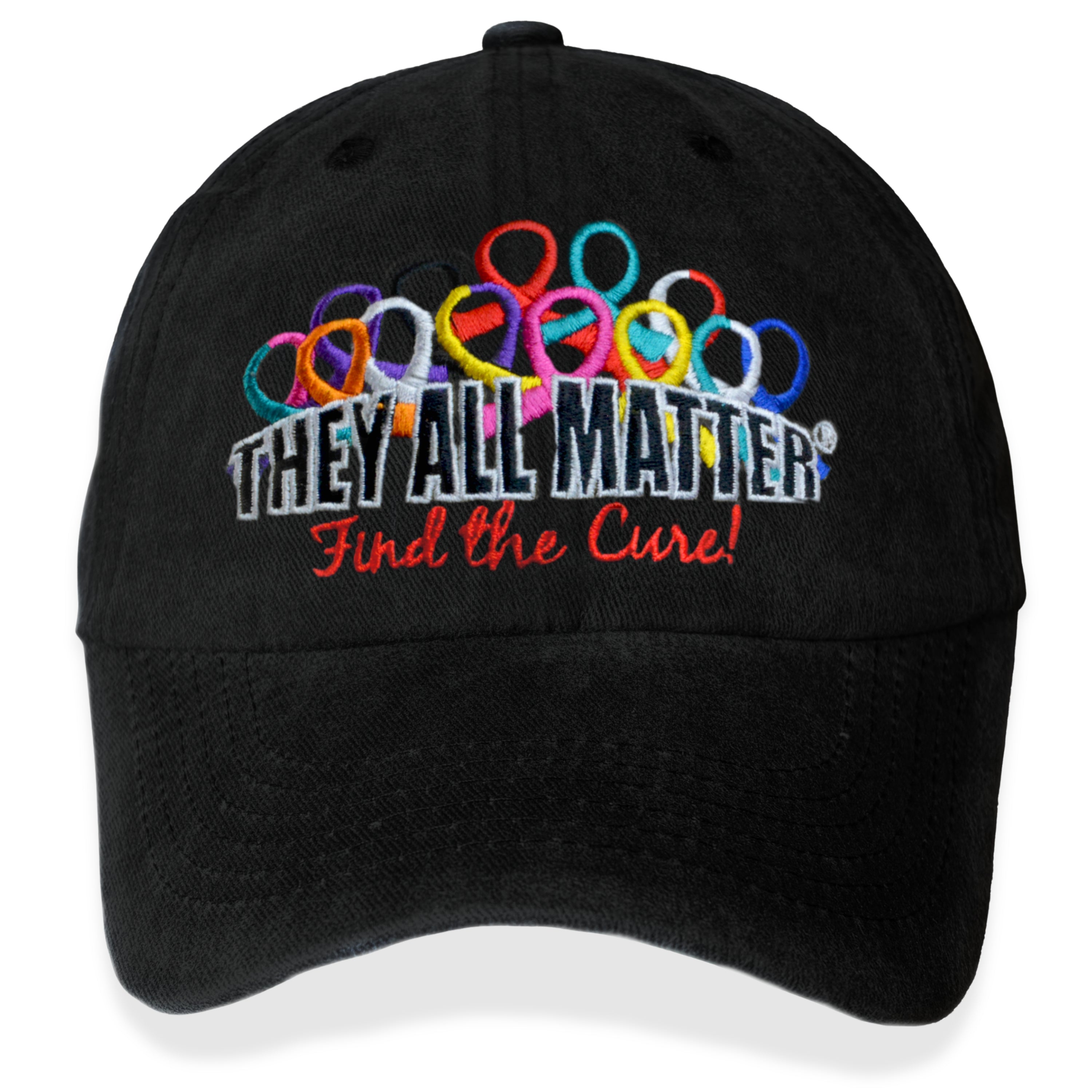They All Matter Embroidered Cap - Black