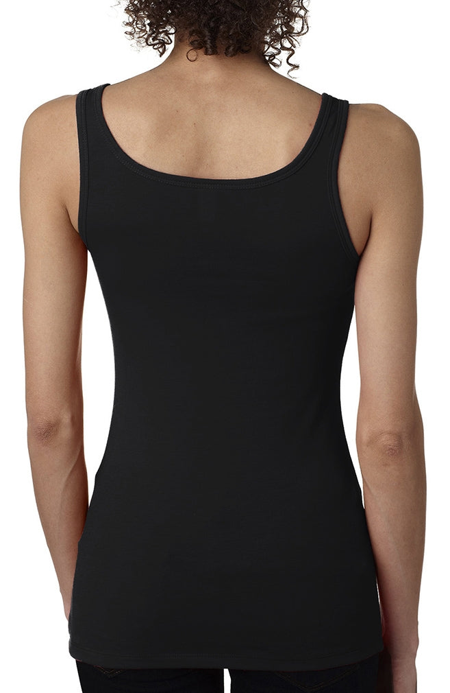 "Fight Like a Girl Signature" Stretch Tank Top - Black w/ Pink