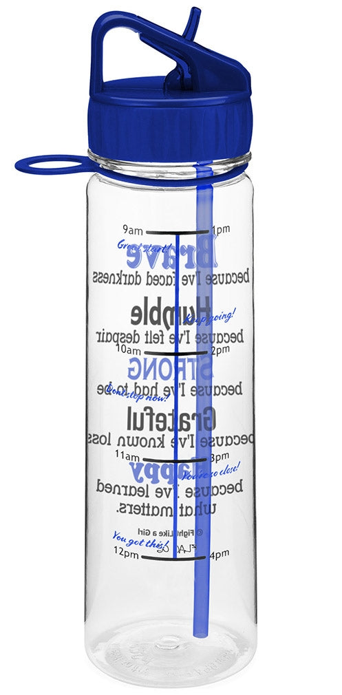 "Brave" SlimKim II Water Bottle - Blue