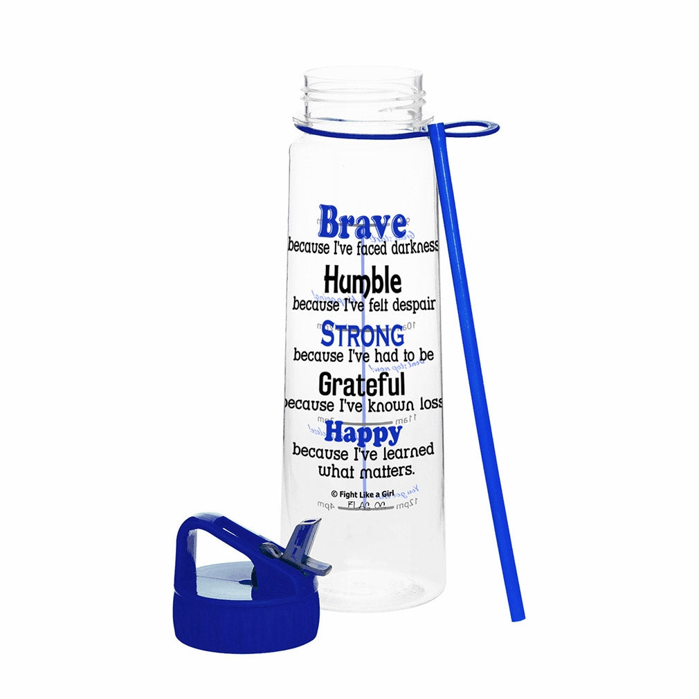 "Brave" SlimKim II Water Bottle - Blue