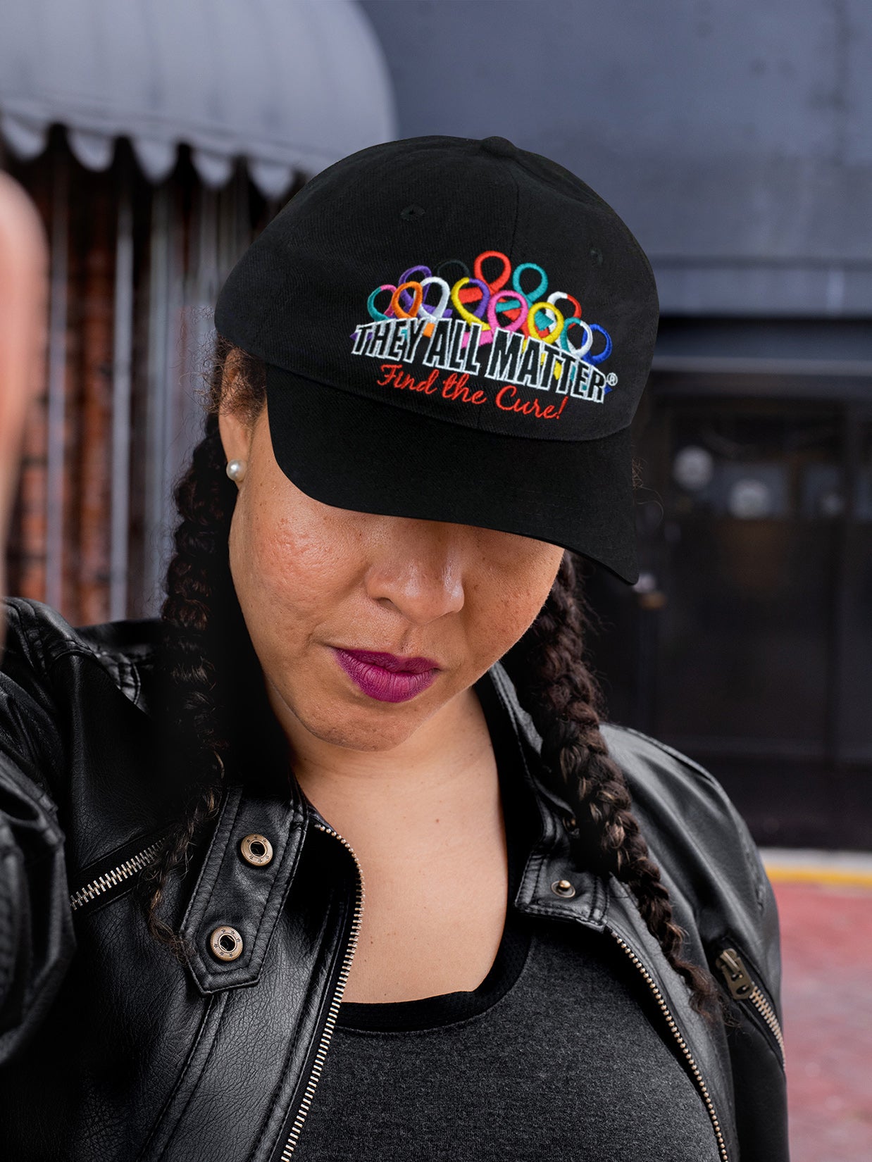 They All Matter Embroidered Cap - Black
