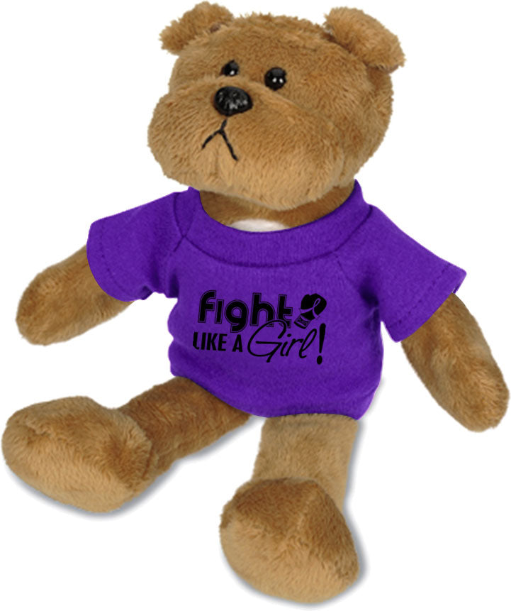 Fight Like a Girl Signature Bull Dog Beanie - Purple