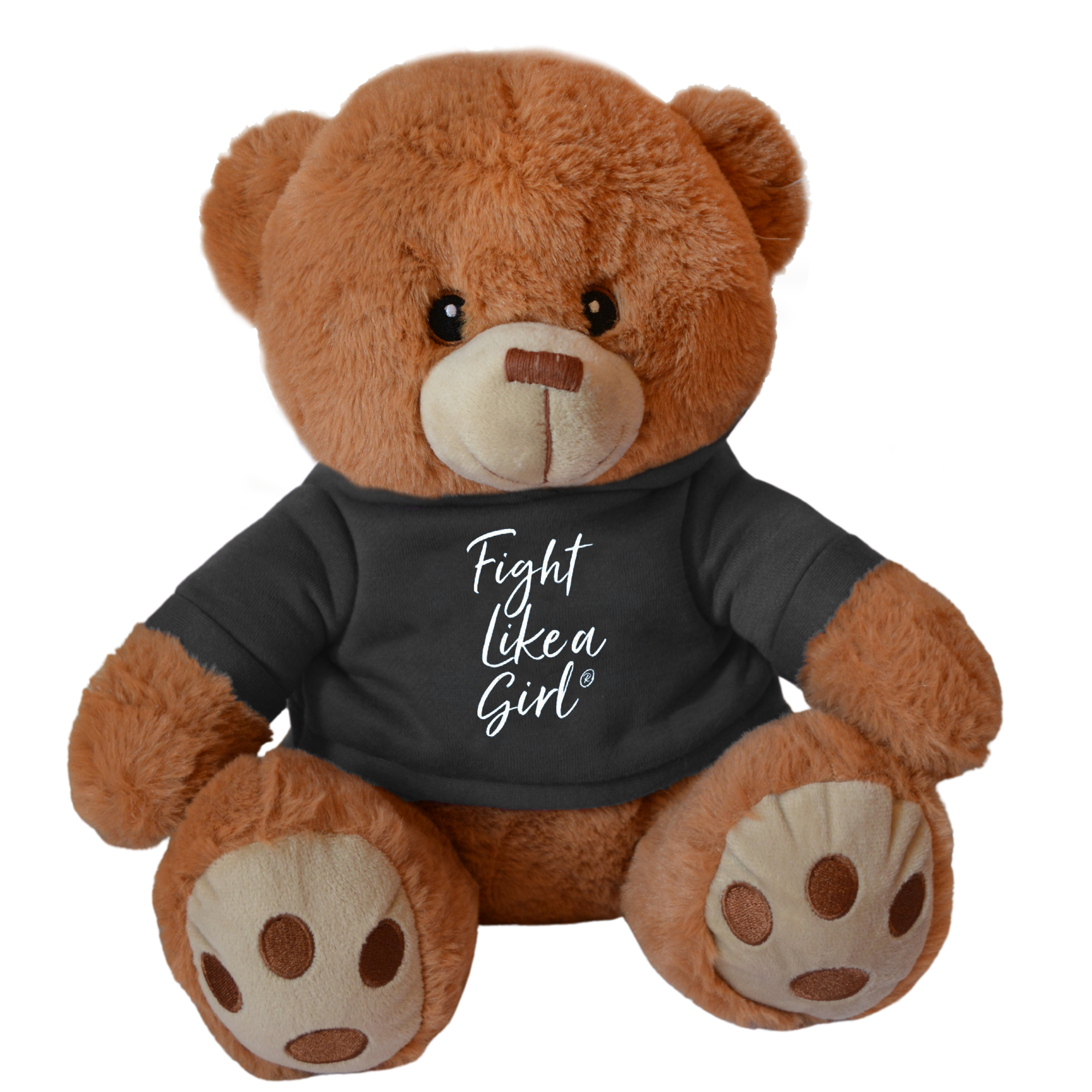 Fight Like a Girl Script Fight Pal Teddy Bear - Black