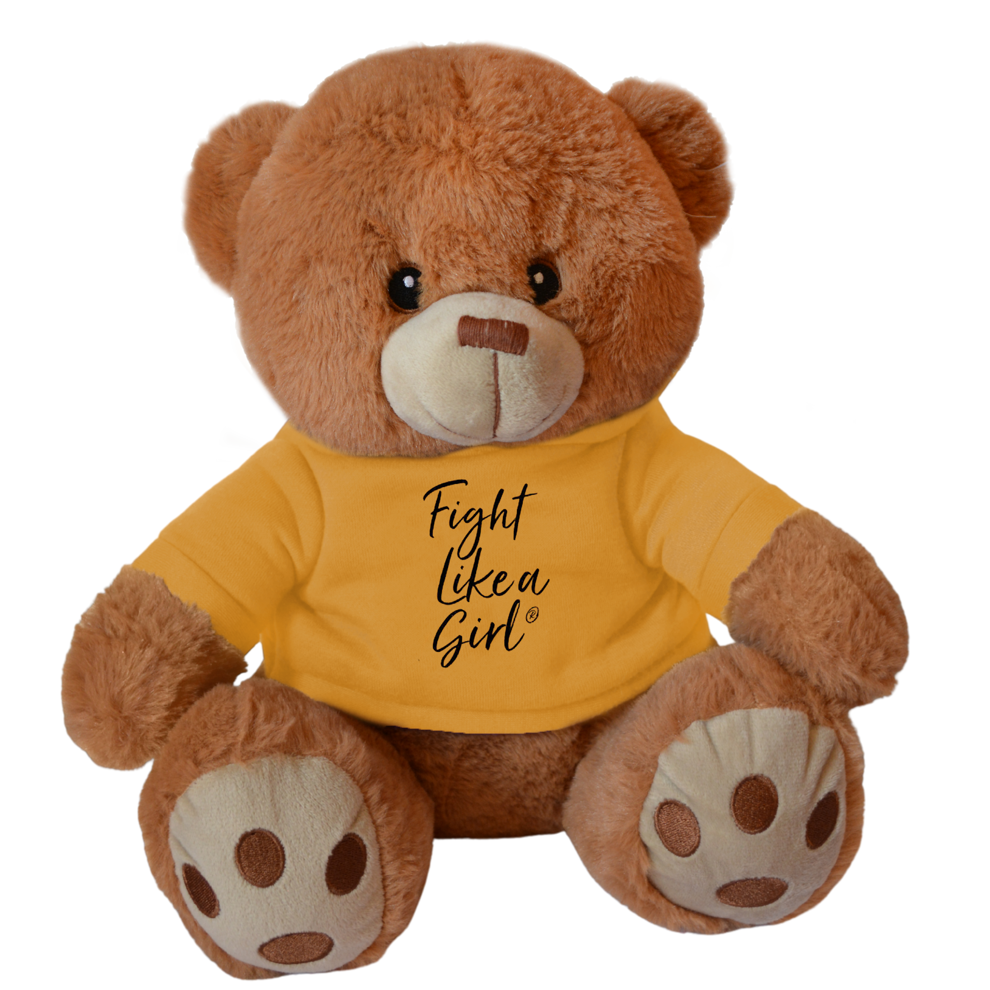 Fight Like a Girl Script Fight Pal Teddy Bear - Gold