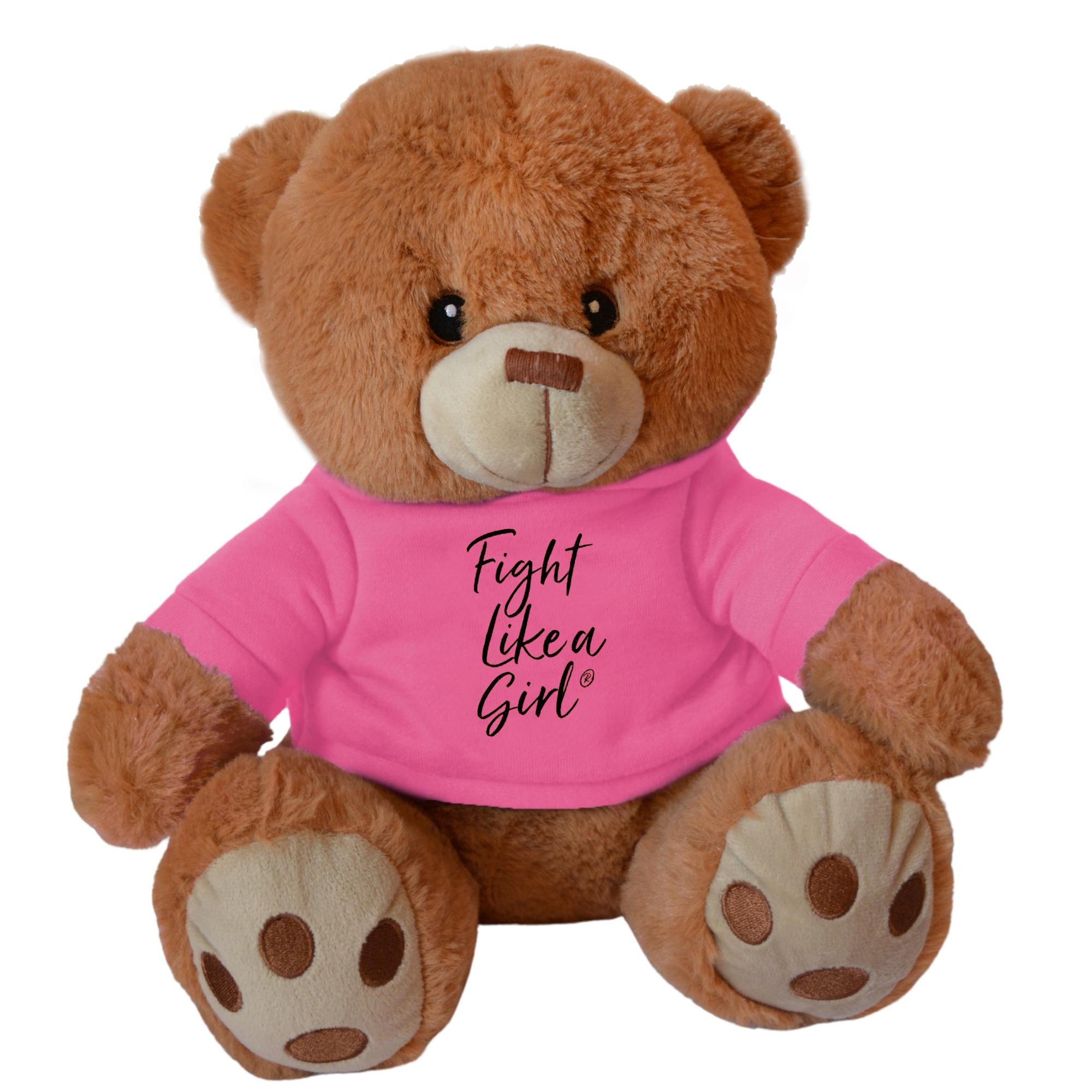 Fight Like a Girl Script Fight Pal Teddy Bear - Pink