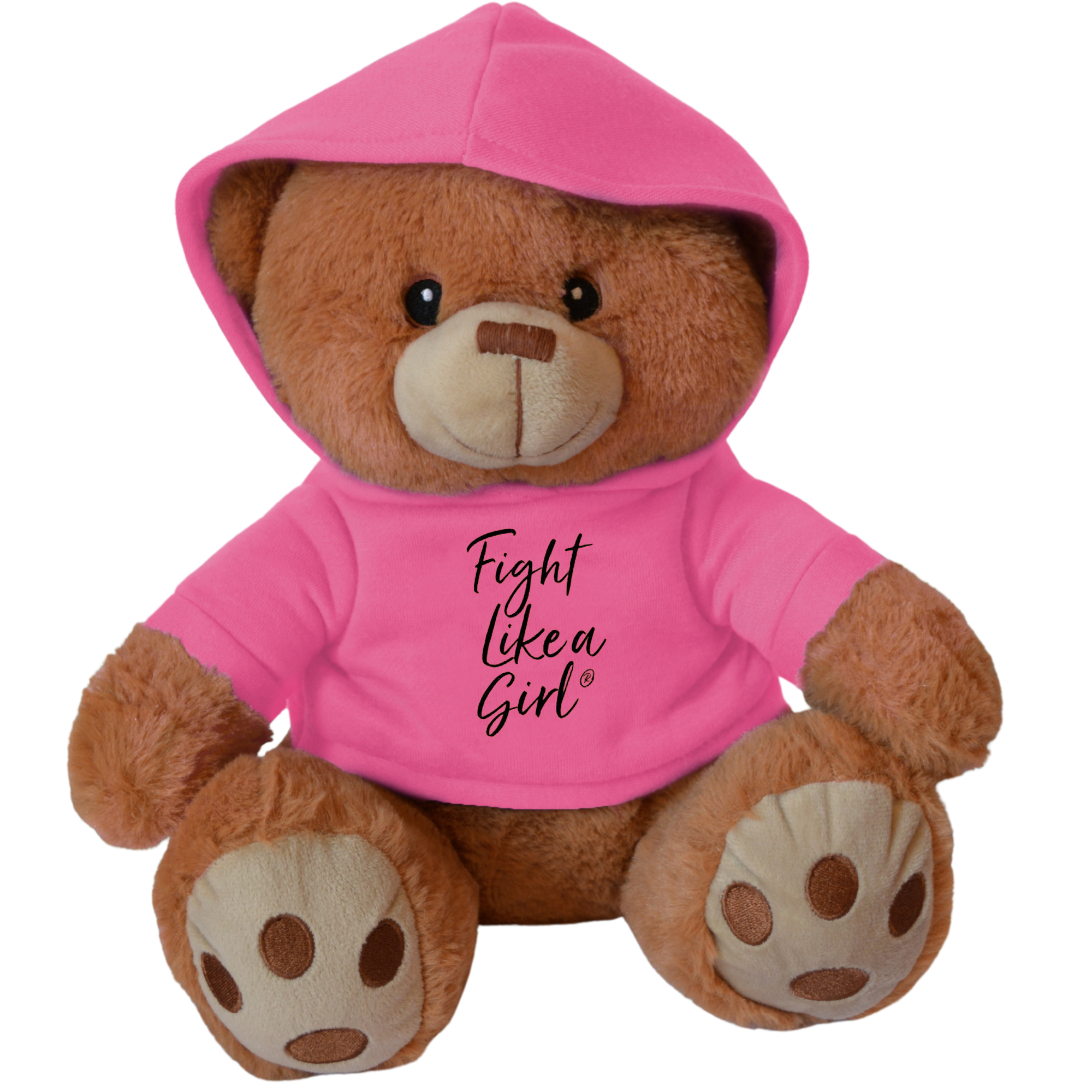 Fight Like a Girl Script Fight Pal Teddy Bear - Pink
