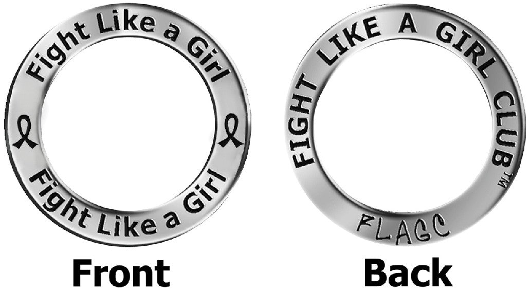 Fight Like a Girl Power Circle Necklace