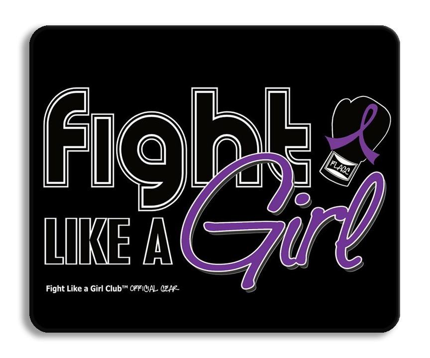 Fight Like a Girl Signature Mousepad - Purple