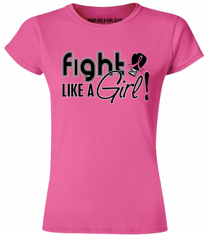 Fight Like a Girl Signature Women's T-Shirt - Pink