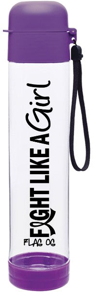 Fight Like a Girl Water Bottle Lupus, Fibromyalgia, Epilepsy, Pancreatic Cancer, Chiari, Sarcoidosis, or Alzheimer's