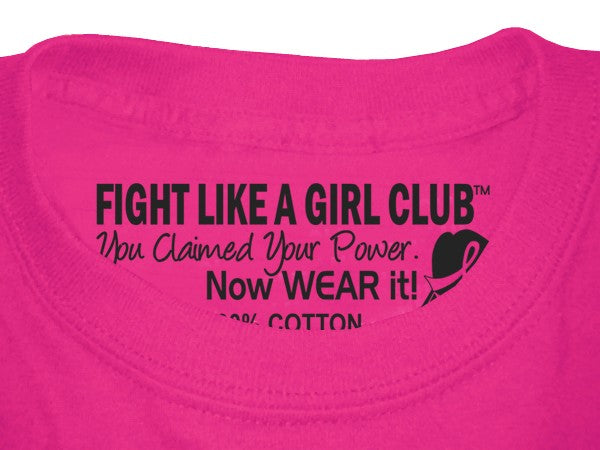 Fight Like a Girl Signature Ladies Fit T-Shirt - Hot Pink