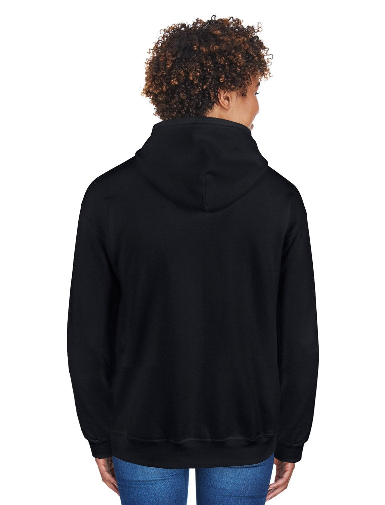 "Fight Like a Girl Hybrid" Unisex Zip-Up Hoodie - Black