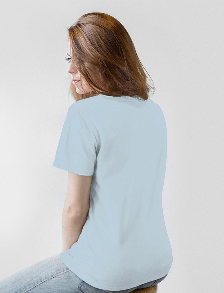 "Fight Like a Girl Signature" Unisex T-Shirt - Light Blue
