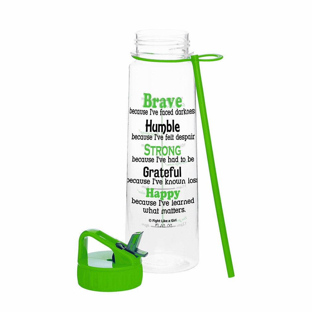 "Brave" SlimKim II Water Bottle - Lime Green