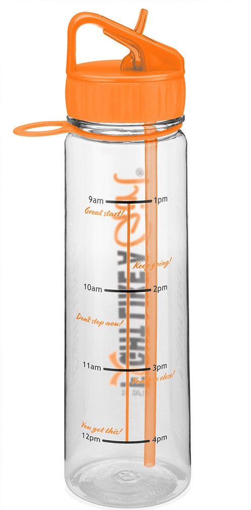 "Fight Like a Girl Hybrid" SlimKim II Water Bottle - Orange
