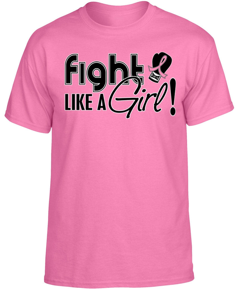 "Fight Like a Girl Signature" Unisex T-Shirt - Pink