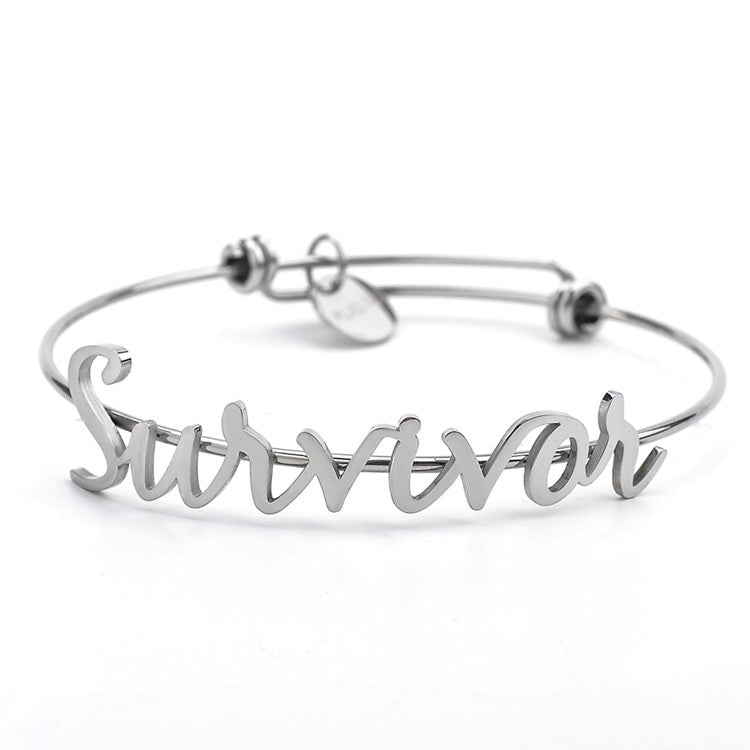 Survivor Script Bracelet - Silver (Discontinued)