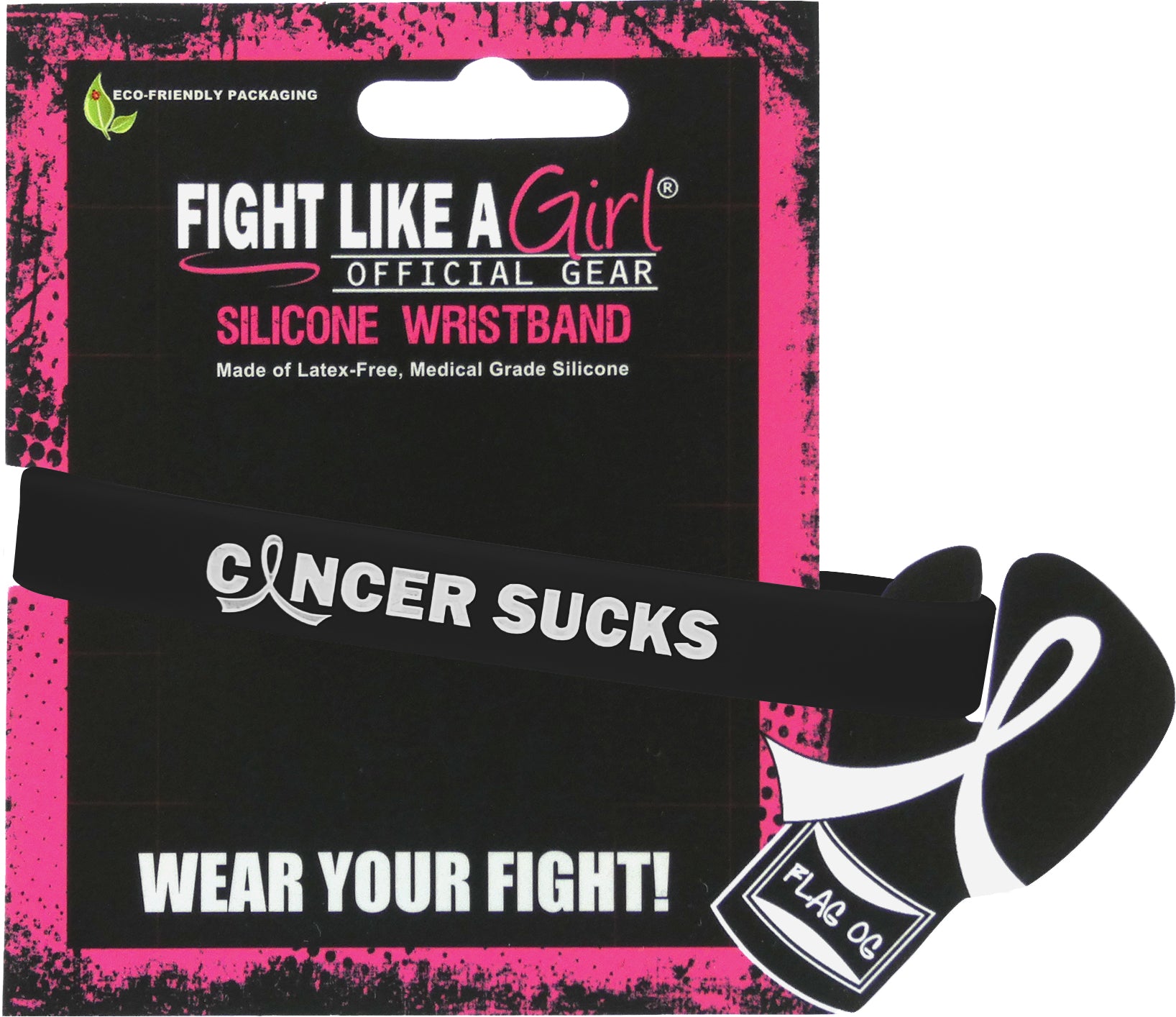 Cancer Sucks Silicone Wristband - Black