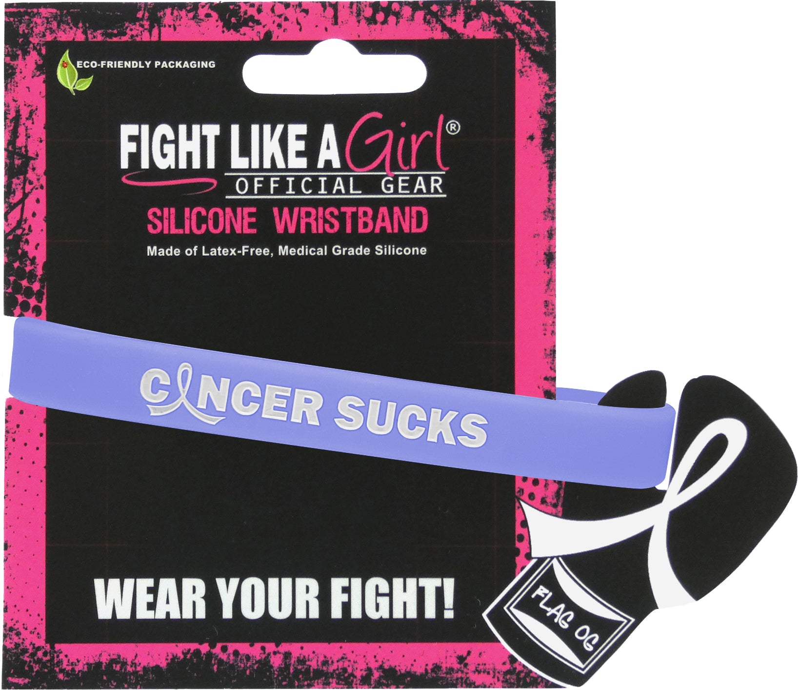 Cancer Sucks Silicone Wristband - Periwinkle