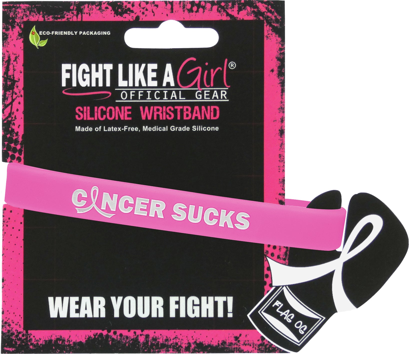 Cancer Sucks Silicone Wristband - Pink