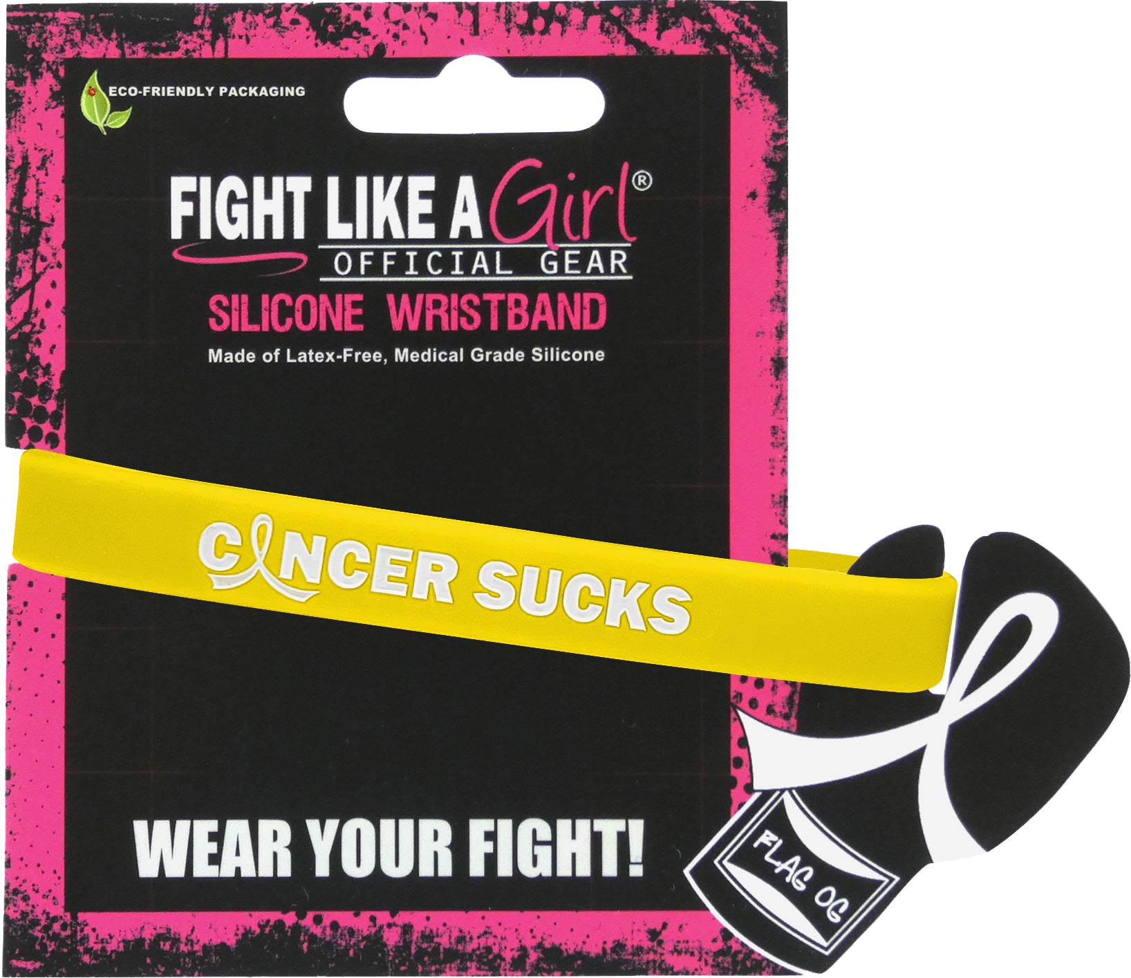 Cancer Sucks Silicone Wristband - Yellow