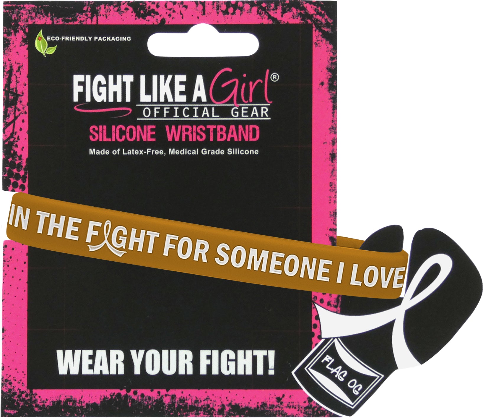 In the Fight for Someone I Love Silicone Wristband - Amber