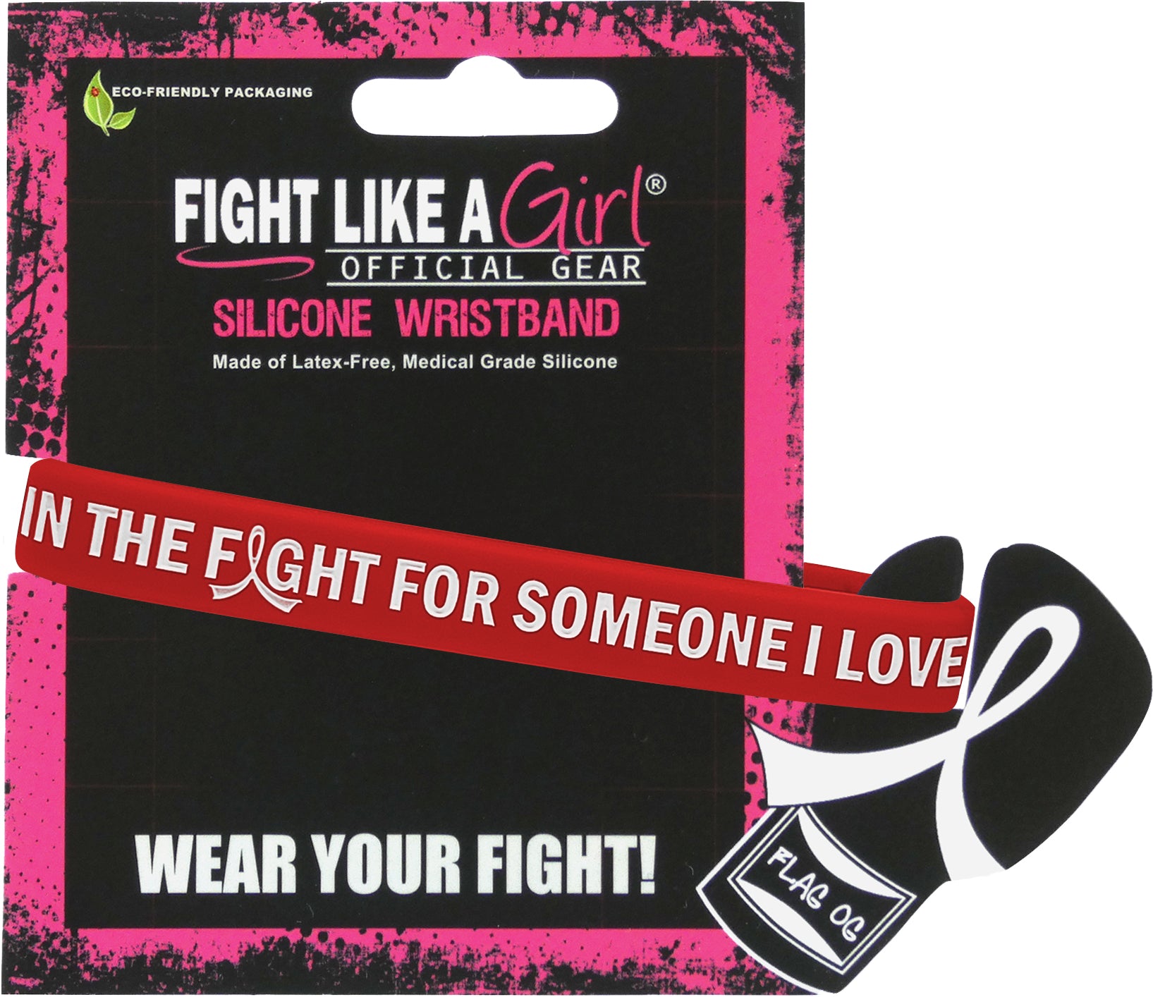 In the Fight for Someone I Love Silicone Wristband - Red