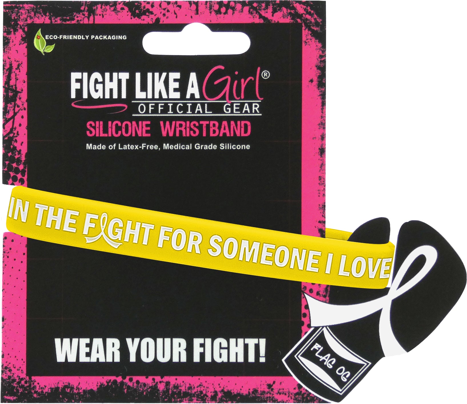 In the Fight for Someone I Love Silicone Wristband - Yellow