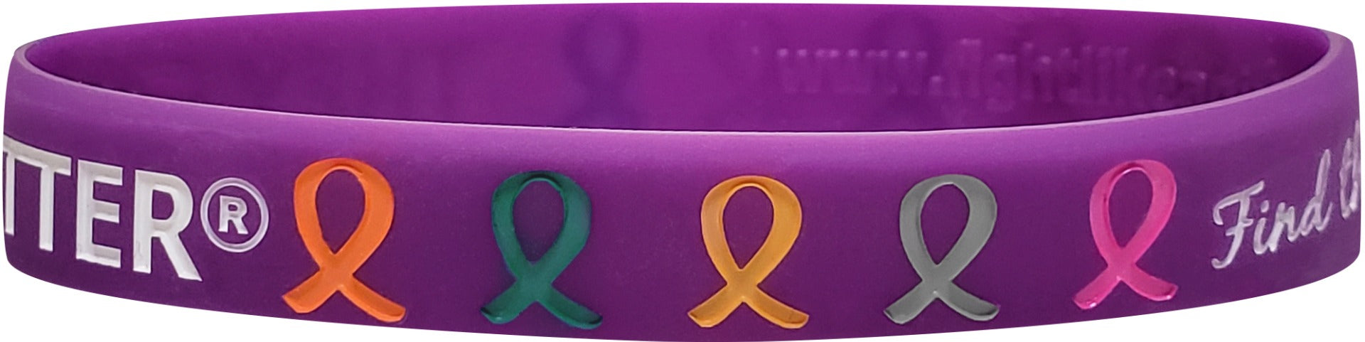 They All Matter Silicone Wristband - Blackberry