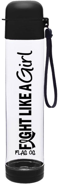 Fight Like a Girl Water Bottle for Melanoma, Skin Cancer