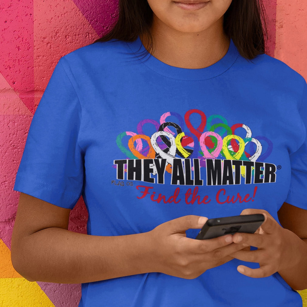 "They All Matter" Unisex T-Shirt - Blue