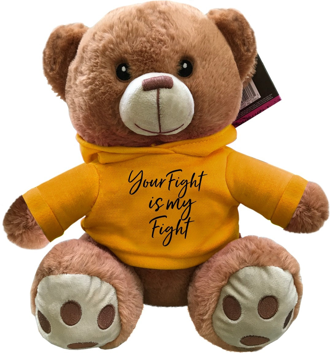 "Your Fight Is My Fight" Fight Pal Teddy Bear - Gold
