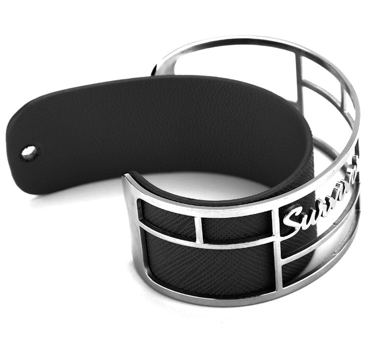 Survivor Wide Cuff Bracelet - Black (Discontinued)